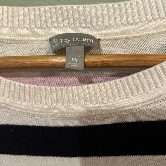 T by Talbots Women's Colorful Striped Sweater Size Medium - Picture 5 of 5